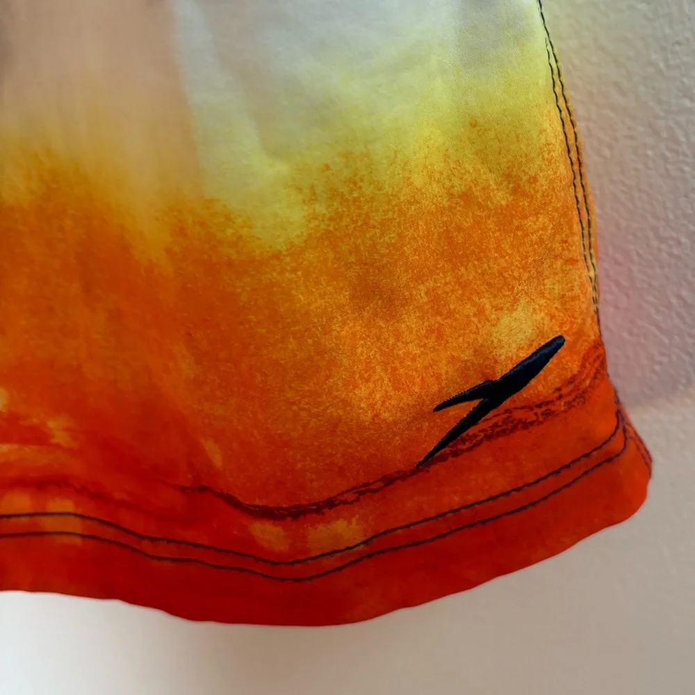 Speedo Colorful Tie Dye Swim Trunks Board Shorts M